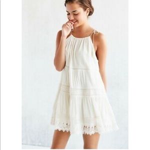 Urban Outfitters Crochet Insert Mini Swing Dress